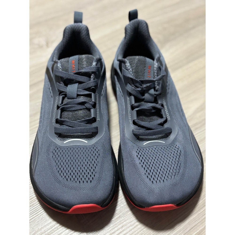 Whitin Mens Barefoot Running Shoes Grey Black Red Wide Toe Box Size 46 EU 12 US